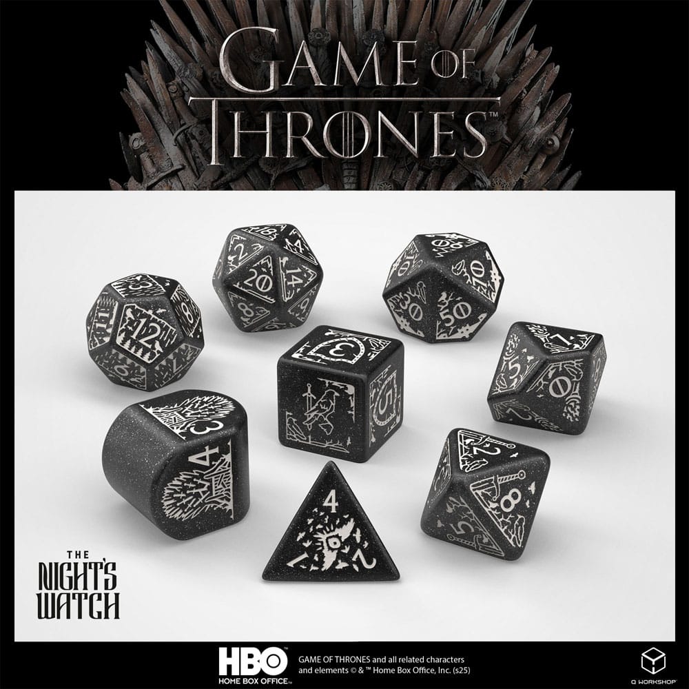 Game of Thrones Dice Set Night's Watch (8)