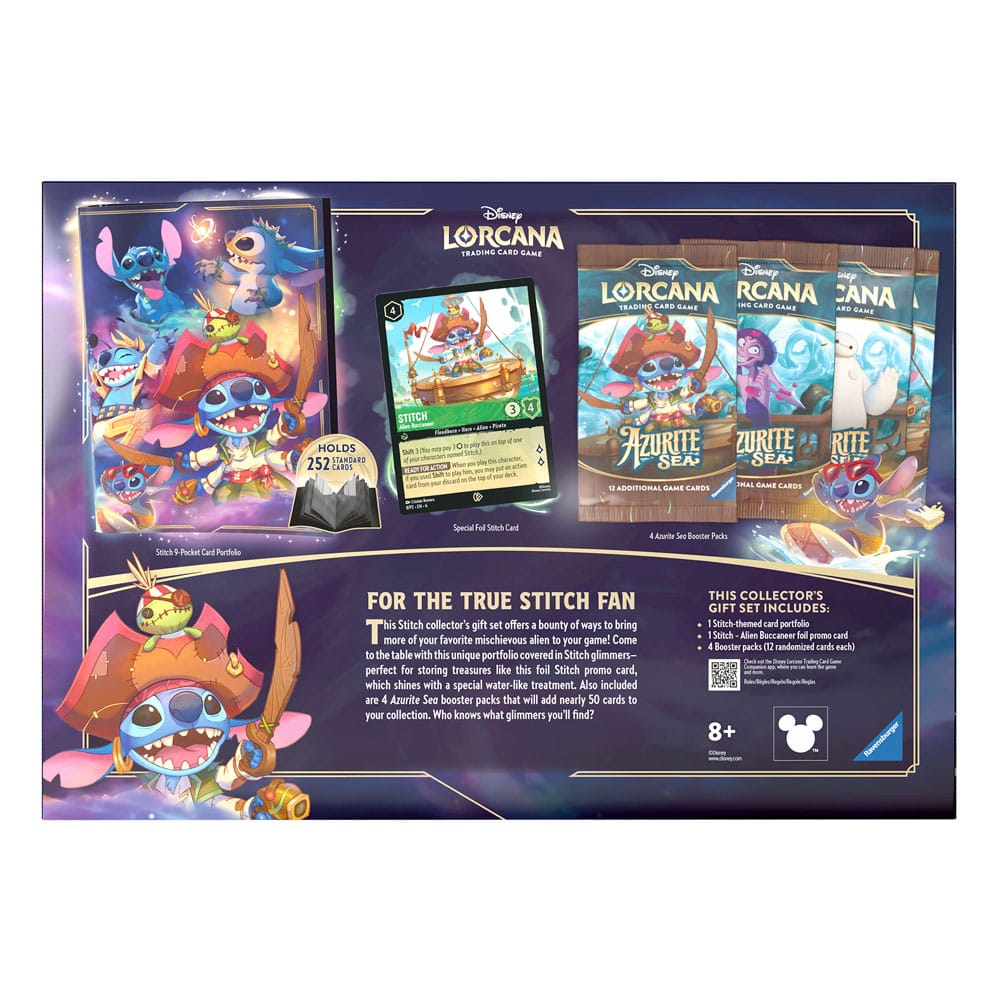 Disney Lorcana TCG Azurite Sea Gift Set Stitch  English Edition