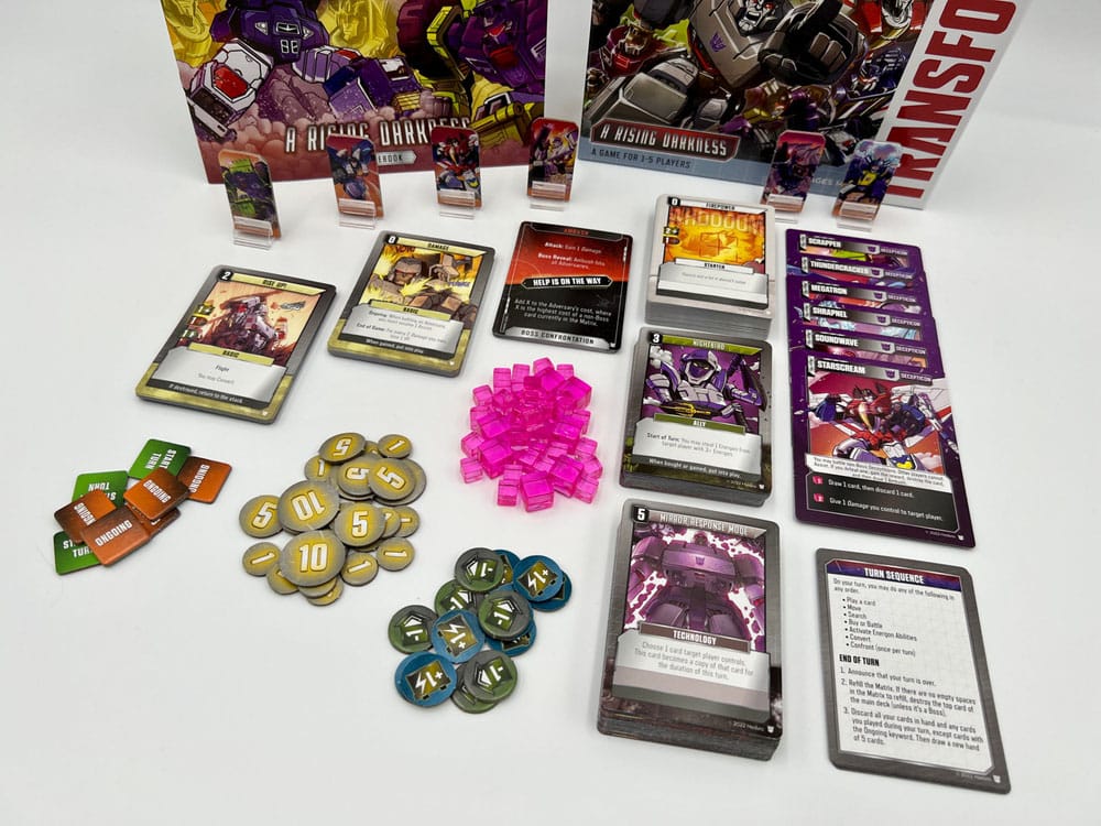 Transformers card game Deck-Building A Rising Darkness Englische Version
