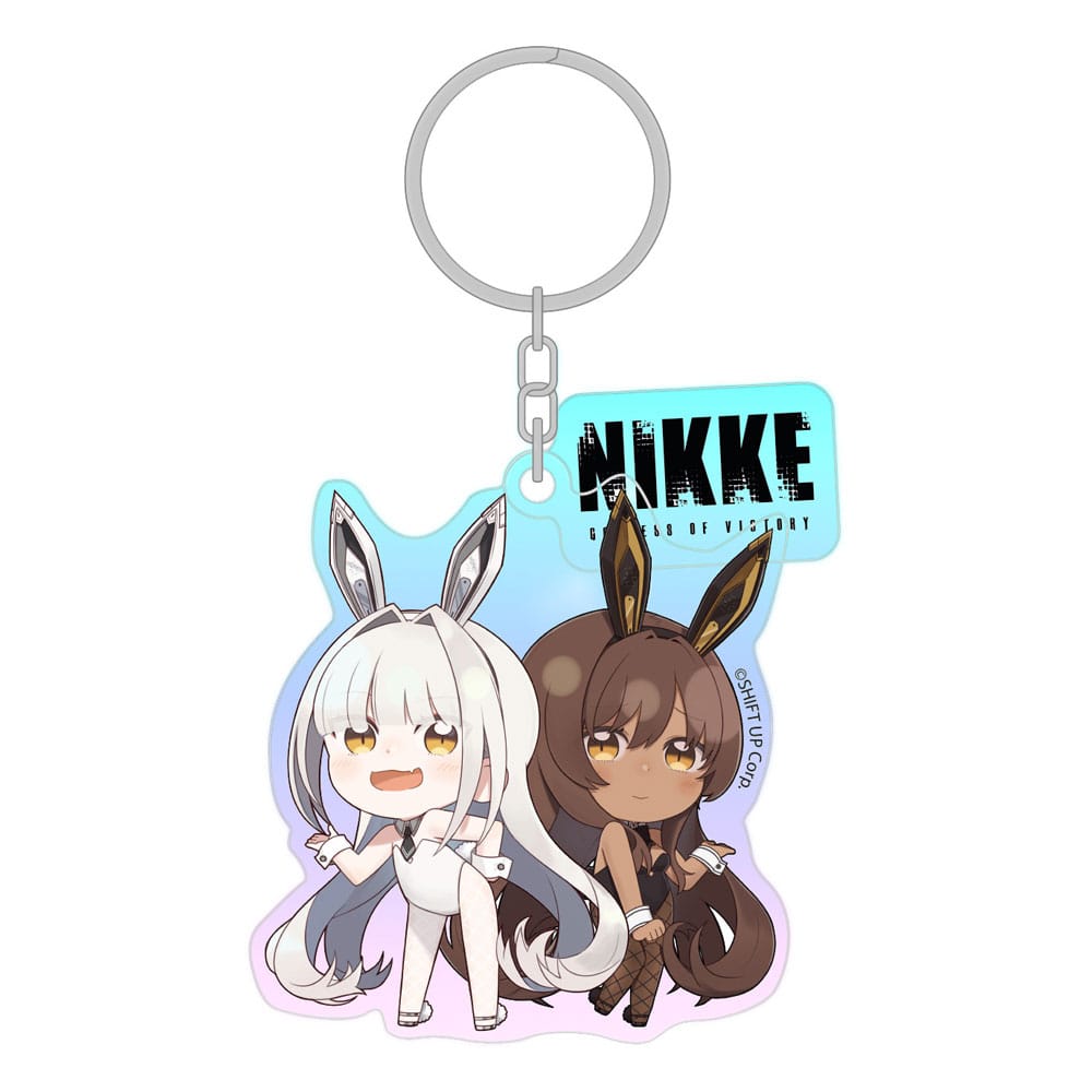 Goddess of Victory: Nikke Acrylic Keychain Blanc & Noir Holographic 7 cm  