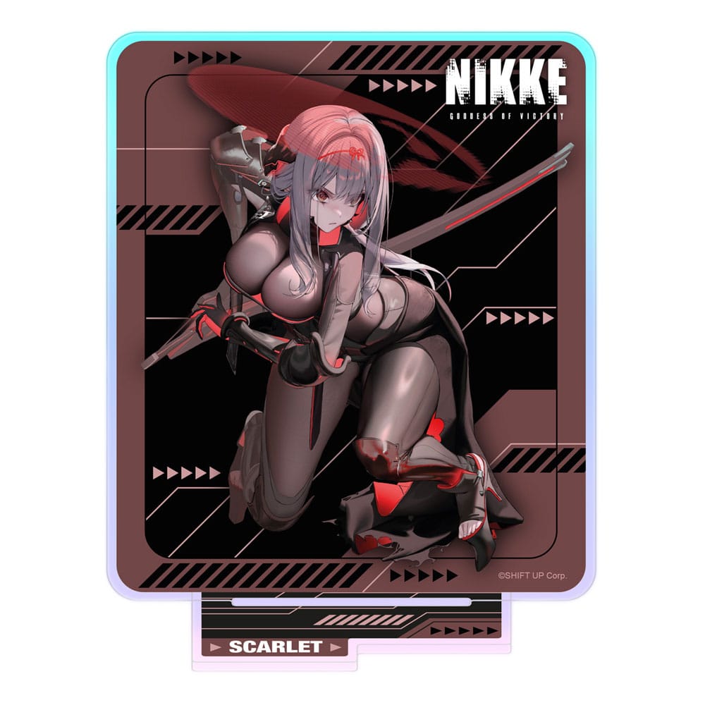 Goddess of Victory: Nikke Crouching Series Acrylic Stand Scarlet Holographic 14 cm     