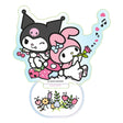 Sanrio Acrylic Stand Kuromi & My Melody Holographic 6 cm  