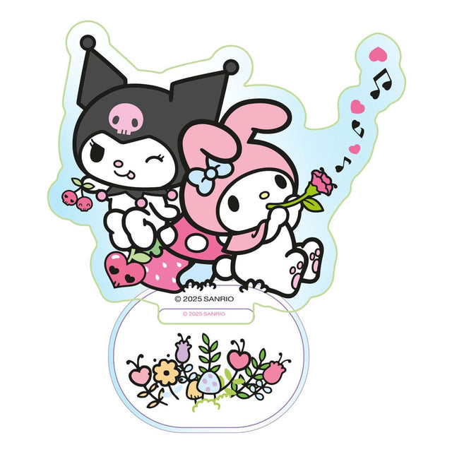 Sanrio Acrylic Stand Kuromi & My Melody Holographic 6 cm  