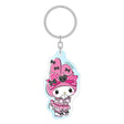 Sanrio Pink Black Party Series Acrylic Keychain My Melody 7 cm     