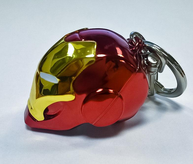 Marvel Comics Metal Keychain Iron Man Helmet 