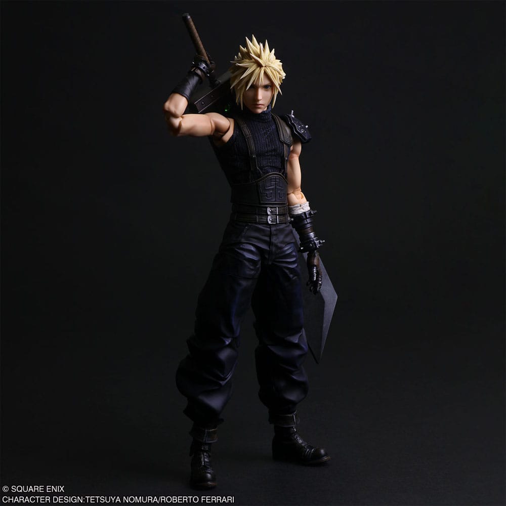 Final Fantasy VII Rebirth Play Arts Shin Action Figure Cloud Strife 27 cm  
