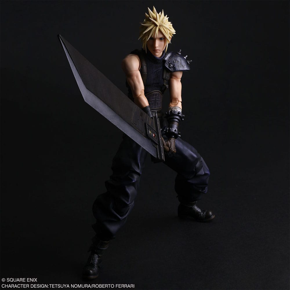 Final Fantasy VII Rebirth Play Arts Shin Action Figure Cloud Strife 27 cm  