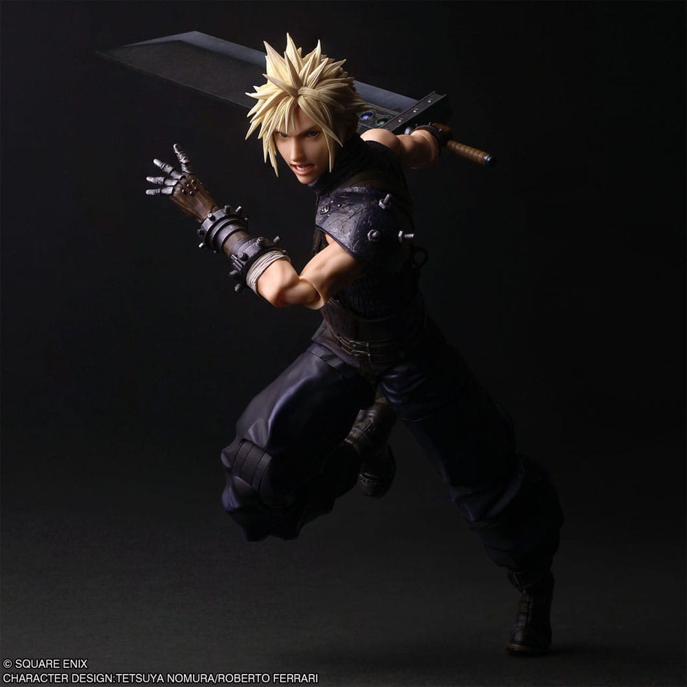 Final Fantasy VII Rebirth Play Arts Shin Action Figure Cloud Strife 27 cm  