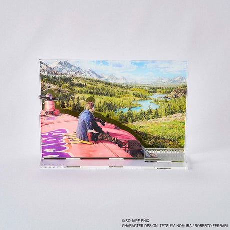 Final Fantasy VII Rebirth Acrylic Diorama Cid Key Art   