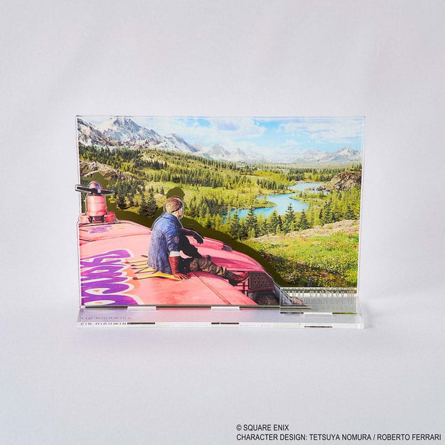 Final Fantasy VII Rebirth Acrylic Diorama Cid Key Art   