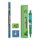 Minecraft 5-Piece Stationery Set 