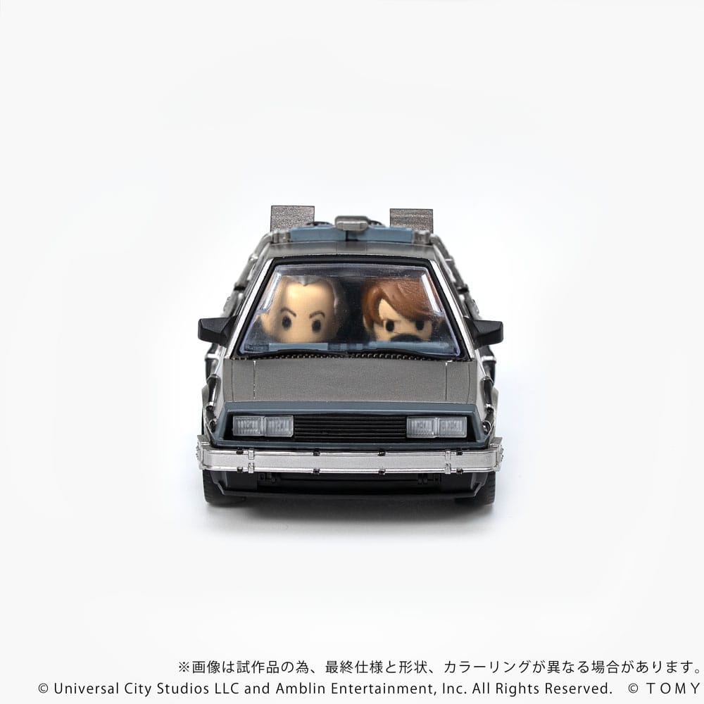 Back to the Future Q-Village Vehicle with mini-figures Time Machine 9 cm