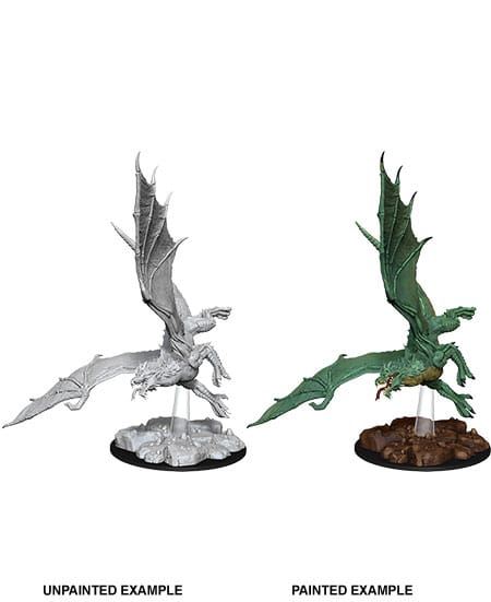 D&D Nolzur's Marvelous Miniatures Unpainted Miniature Young Bronze Dragon 