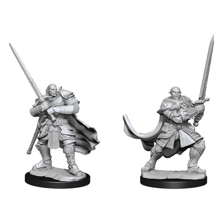 D&D Nolzur's Marvelous Miniatures Unpainted Miniatures Half-Orc Paladin Male Case (2)