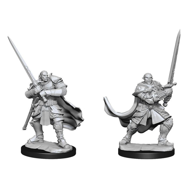 D&D Nolzur's Marvelous Miniatures Unpainted Miniatures Half-Orc Paladin Male Case (2)