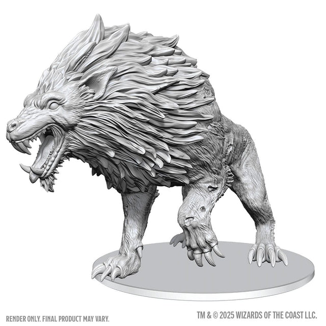 D&D Nolzur's Marvelous Miniatures Unpainted Miniatures Dire Worg 11 cm 