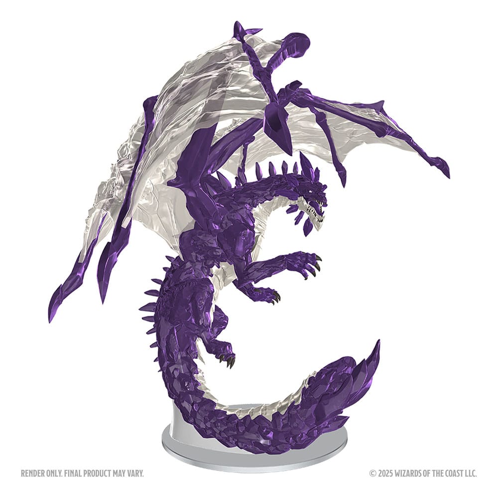 D&D Nolzur's Marvelous Miniatures Unpainted Miniatures Adult Amethyst Dragon 38 cm 