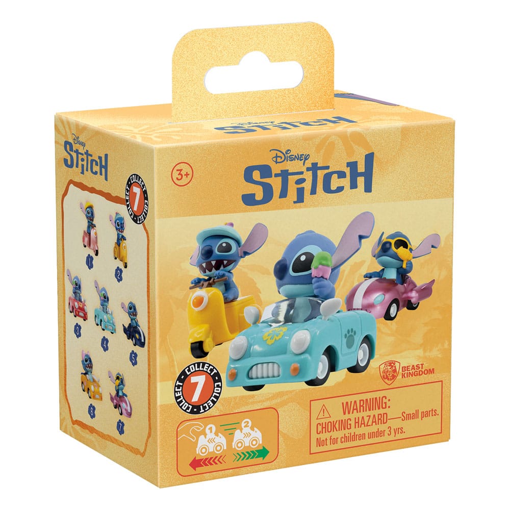 Lilo & Stitch Zoom Hero Pullback Vehicles with Figures Stitch (Blind Box Ver.) Assortment (12)