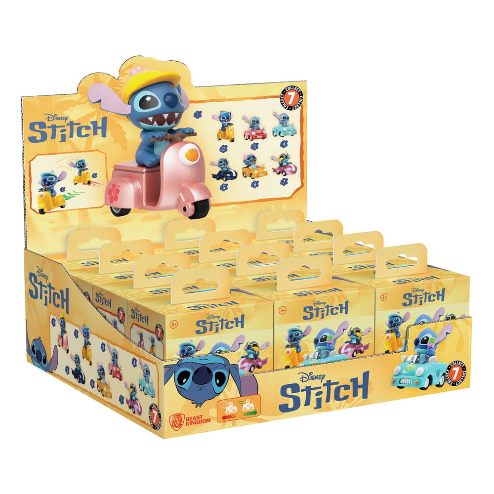 Lilo & Stitch Zoom Hero Pullback Vehicles with Figures Stitch (Blind Box Ver.) Assortment (12)